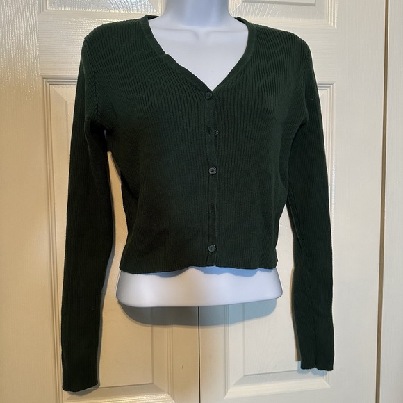 Brandy Melville Tops - Brandy Melville Women's Flannel Button Down Size Small/‎ Medium Emerald Green